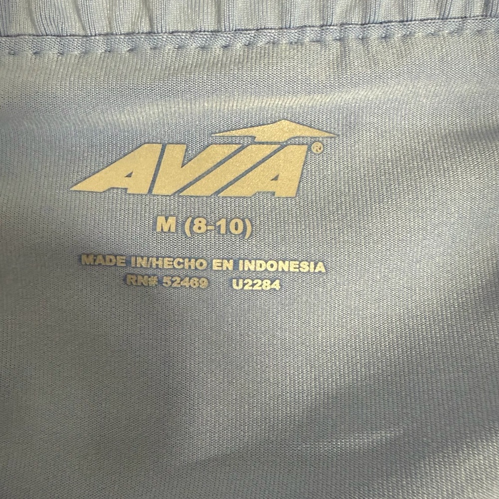 Avia Athletic Running Shorts Light Blue | Size M (8–10) | Lined - Picture 4 of 4